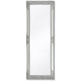 Wall Mirror Baroque Style 55.1"x19.7" Silver