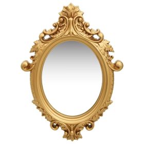 Wall Mirror Castle Style 22"x29.9" Gold